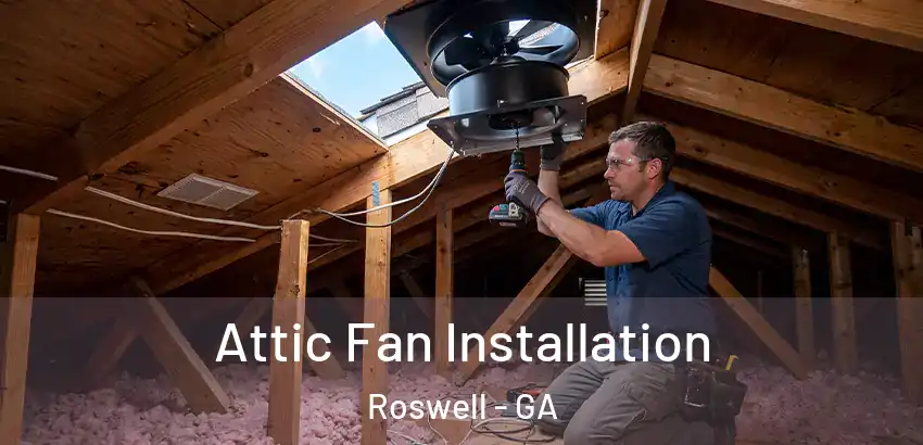 Attic Fan Installation Roswell - GA