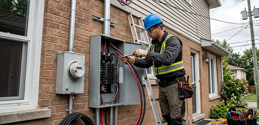 Outdoor Subpanel Installation in Roswell